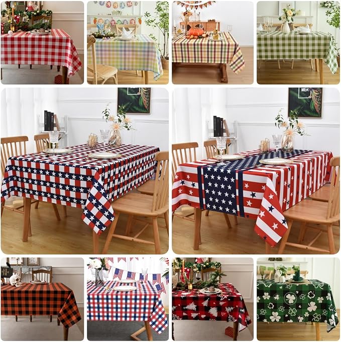 Classic Gingham Tablecloth Fabric - Image 5