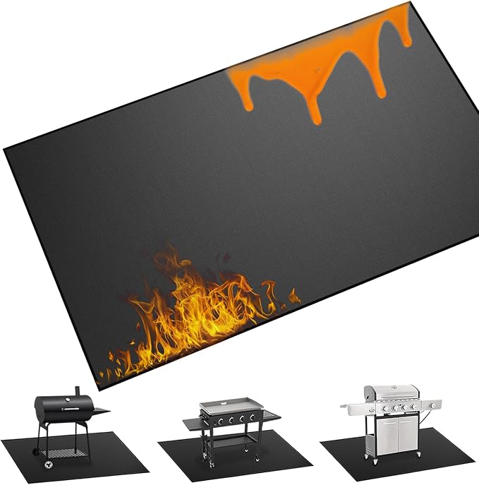 65 x 40 inch Heavy Duty Large Under Grill Mats by Unknown
