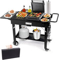 Foldable Grill Cart for Blackstone Griddle, Portable Outdoor Griddle Stand for by MeanYeah