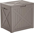 30 Gallon Waterproof Resin Deck Box, UV Resistant Outdoor Storage by KFY