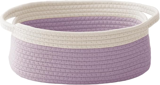 Woven Basket, Small Rope Storage Bin by JMvicyroam