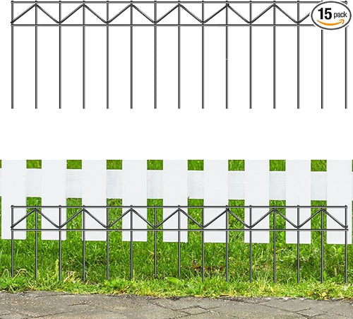 15 Pack 32" L x 10" H Animal Barrier Fence, No Dig Fence Patented Product by GRELWT