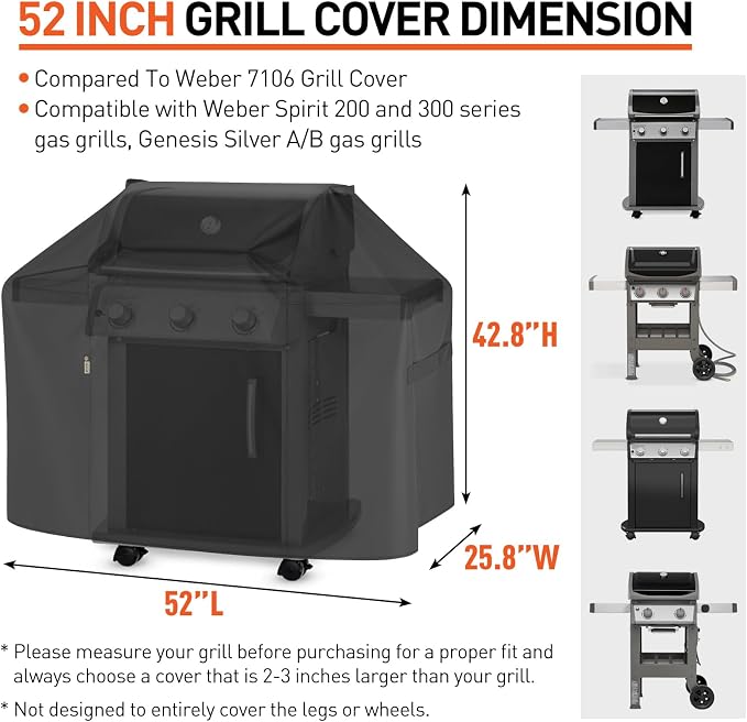 Arcedo Grill Cover 52 Inch Compatible - Image 2