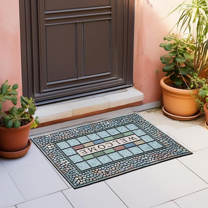 CHICHIC Rectangle Entrance Door Mat Large 24 x 36 Inch Entry Way High Traffic - Image 8
