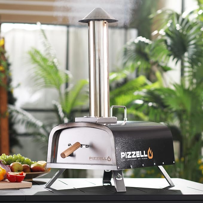PIZZELLO 12" Outdoor Pizza Oven Propane and Wood Fired Pizza Maker Multi-Fuel - Image 2