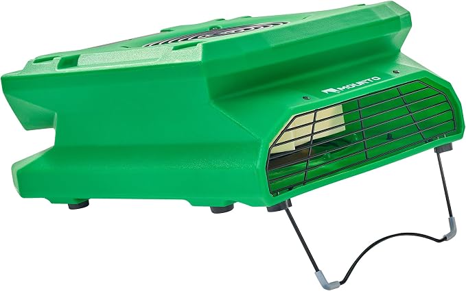 MOUNTO 1/4 HP 1200 CFM Low Profile Air Mover, 2-Speed Carpet Dryer Floor Fan - Image 8