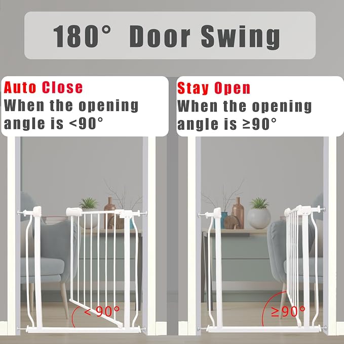 Walk Through Expandable Baby & Dog Gate 38.5-43.3 Inch - Image 3