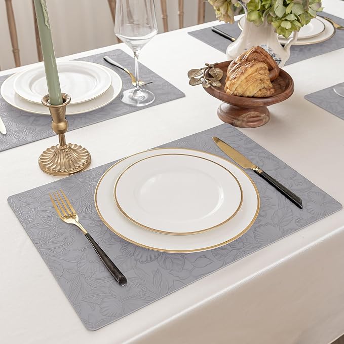 Romanstile Vinyl Placemats Set of 4-12 X 18 Inch - Image 2