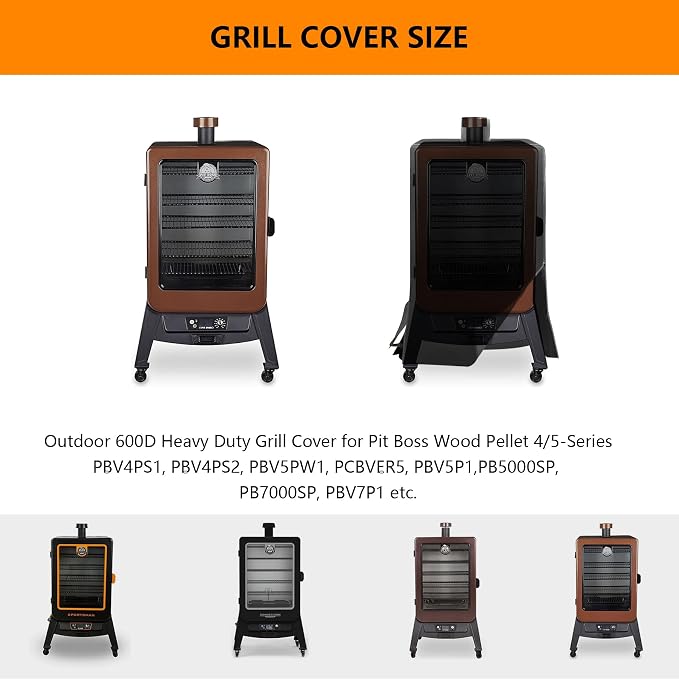 Vertical Smoker Cover For Pit Boss Pellet Smoker 4/5/7 Series, Pro Series 4 - Image 2