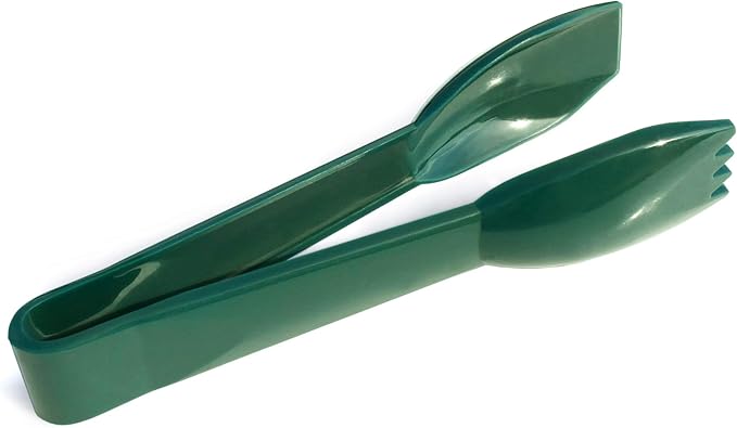 Plastic Serving Tongs, Food Safe Polycarbonate, Green