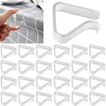 24 Pieces Transparent Clear Tablecloth Clips, Plastic Table Cloth by Sazoemao