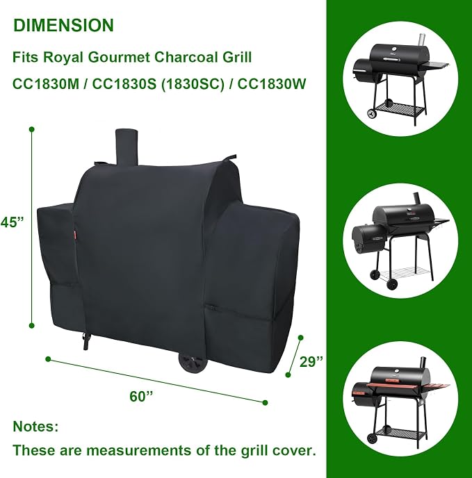 Outdoor Grill Cover Fits Royal Gourmet CC1830S/CC1830W/CC1830M/CC1830SC 30 - Image 2