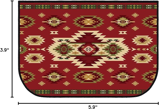 Demissle Cabin Fireplace Hearth Rug Fireplace Mats Cabin Southwestern Fireproof - Image 3