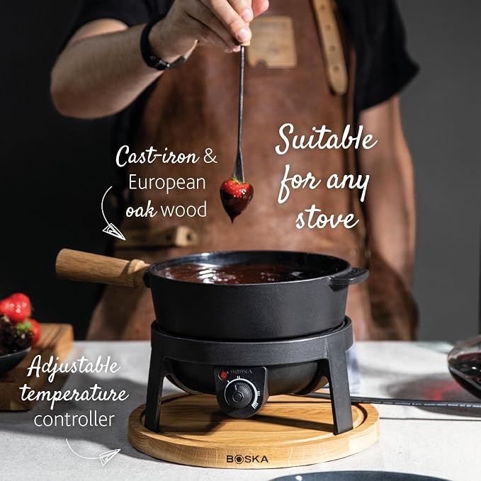 BOSKA Electric Fondue Set Pro/For Cheese, Chocolate and Broth Fondue / 8 - Image 6