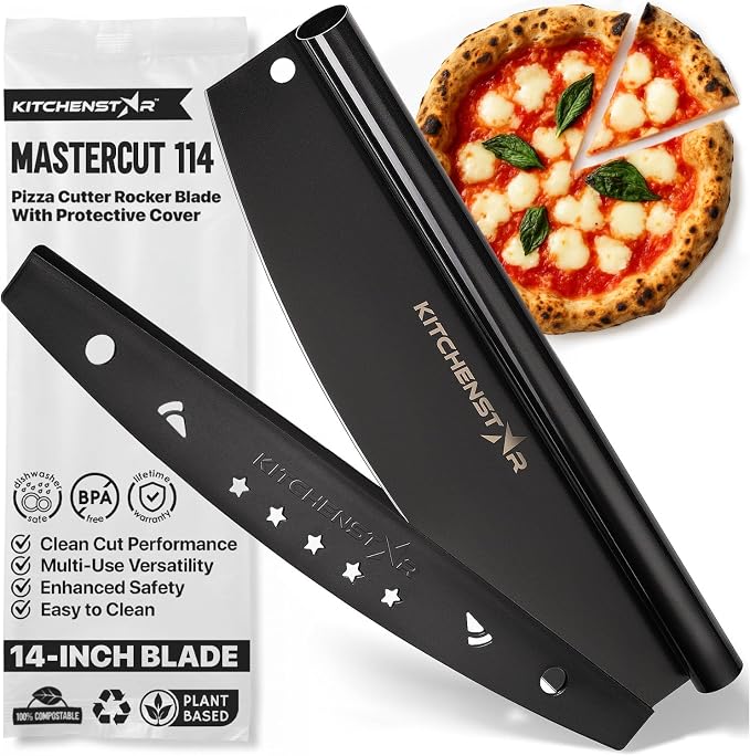 KitchenStar 14-Inch Pizza Cutter Rocker Blade by Kitchenstar