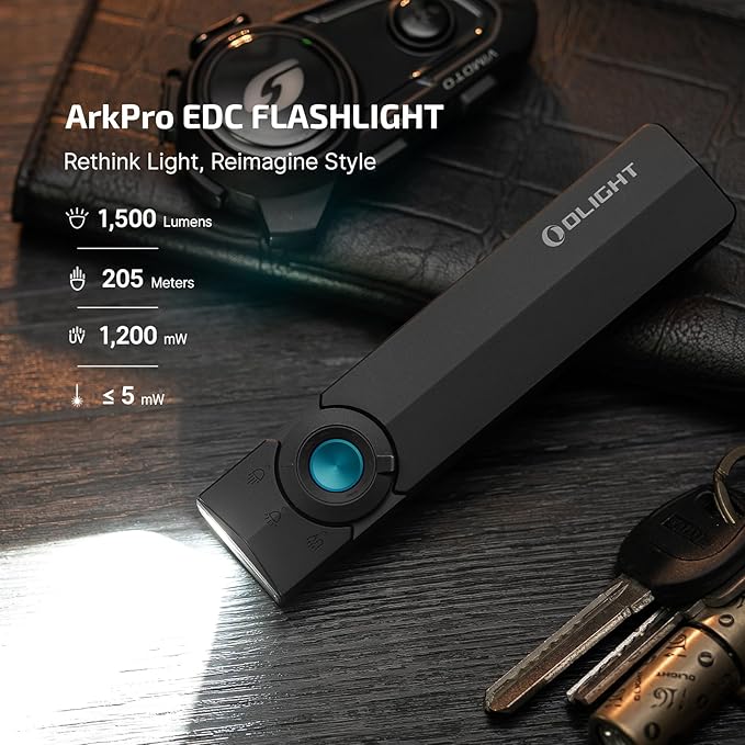 OLIGHT ArkPro EDC Flat Flashlight Rechargeable - Image 2