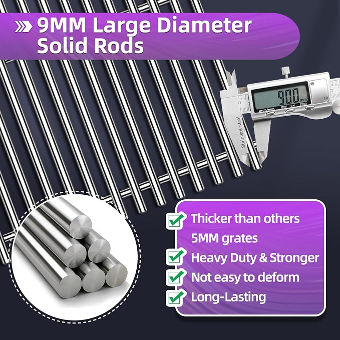 9MM 15" Stainless Steel Grill Grates - Image 3