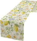 Vintage Lemon Blossom Table Runner Seasonal Spring Summer Floral Farmhouse by Unknown