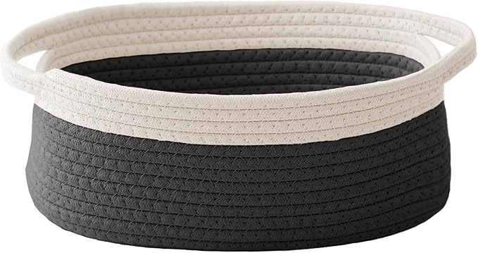 Woven Basket, Small Rope Storage Bin by JMvicyroam