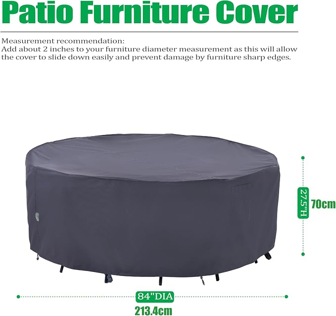 F&J Outdoors Outdoor Patio Furniture Covers, Waterproof UV Resistant - Image 2