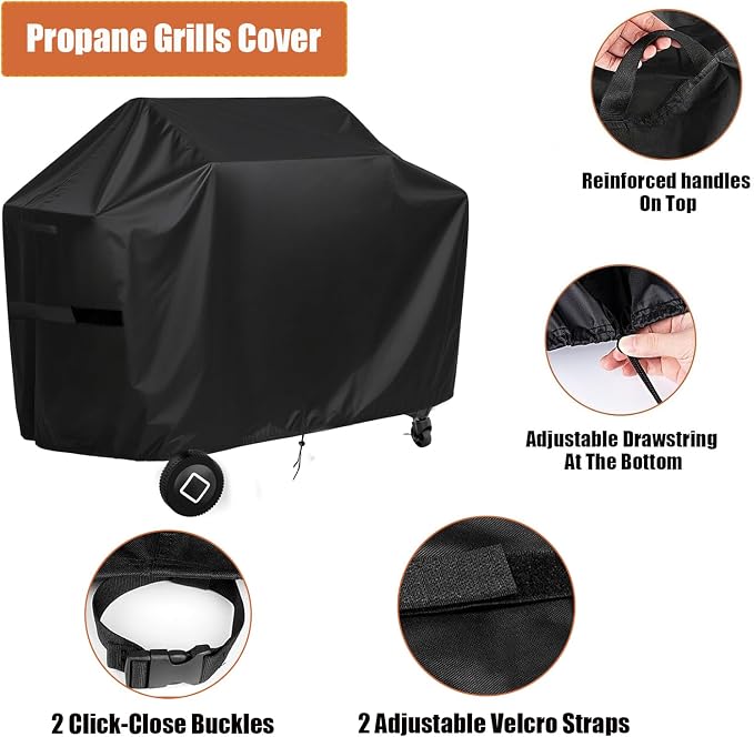 Grill Griddle Cover for Brand-Man Griddle Grill Combo 6-Burner, Portable Gas - Image 4