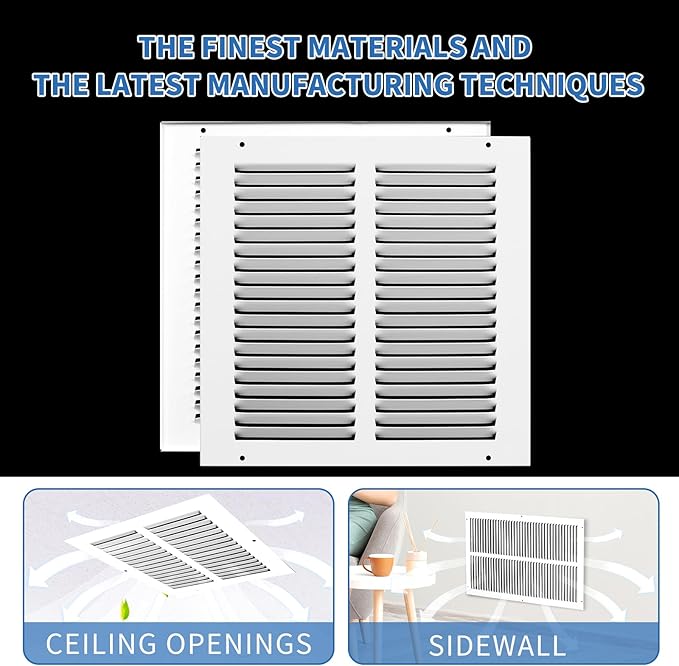 10x10 Vent Cover, Air Return Vent Cover, AC Vent Cover, Cold Air Return Vent - Image 6