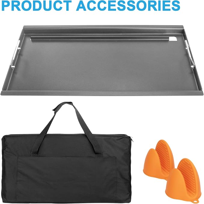 Full Size Griddle Inserts for Weber Summit 600 Series Grills, Flat Top Griddle - Image 4