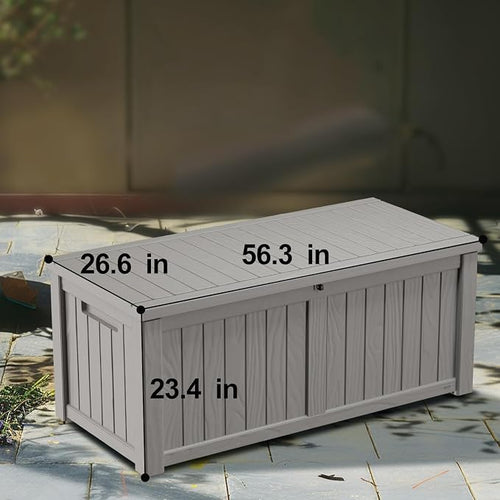 120 Gallon Outdoor Storage Box – Resin Deck Box - Image 2