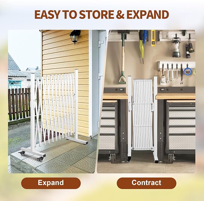 Aluminum Expandable Garden Fence, Portable Barricade Gate - Image 7