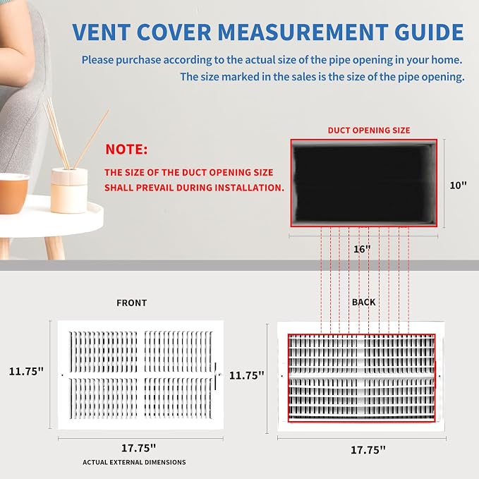 16x10 Vent Register, Vent Covers - Image 6