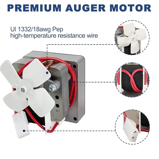 2.0 RPM Auger Motor Replacement Parts, Upgraded Barbecue Auger Motor - Image 3