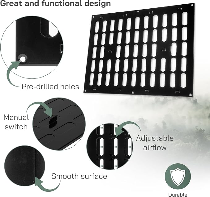 Vent Systems 16" x 12" Inch Metal Air Vent Grille - Image 4