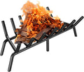 Fireplace Grate 24 Inch, Firewood Log Holder Rack, Heavy Duty Fire Wood Stove by KIKIBRO