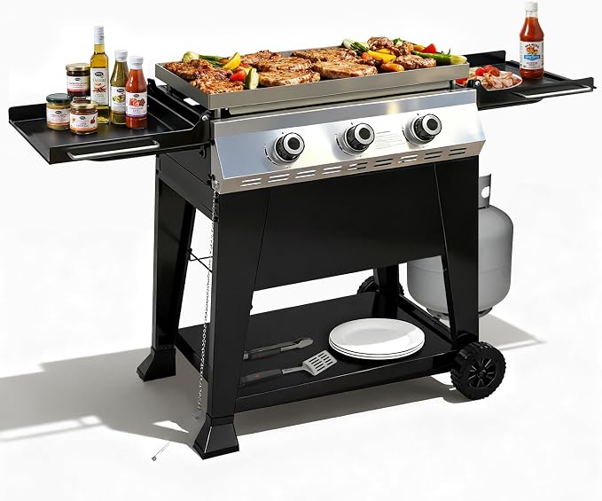 28 Inch Outdoor Flat Top Gas Propane Griddle by MASIONBACKYARDS