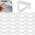 48 Pieces Transparent Clear Tablecloth Clips, Plastic Table Cloth by Sazoemao