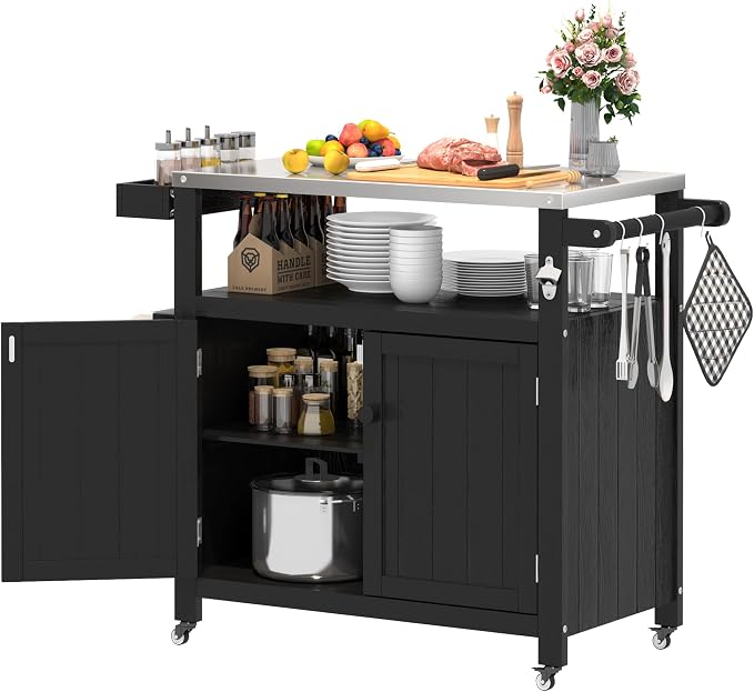 Weatherproof HIPS Outdoor Kitchen Island by Sunnibety