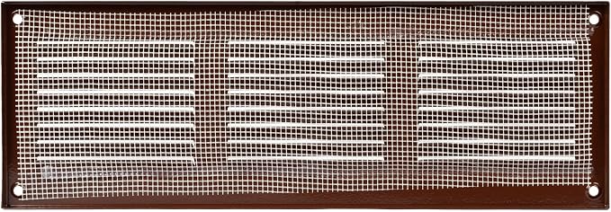 Repa Market 12x4 Inch Air Vent Cover/Brown Galvanized Steel Louvered Grill Cover - Image 6
