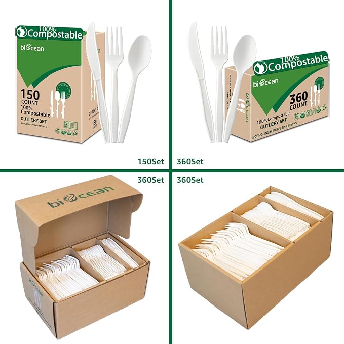 100% Compostable No Plastic Utensils - Image 3