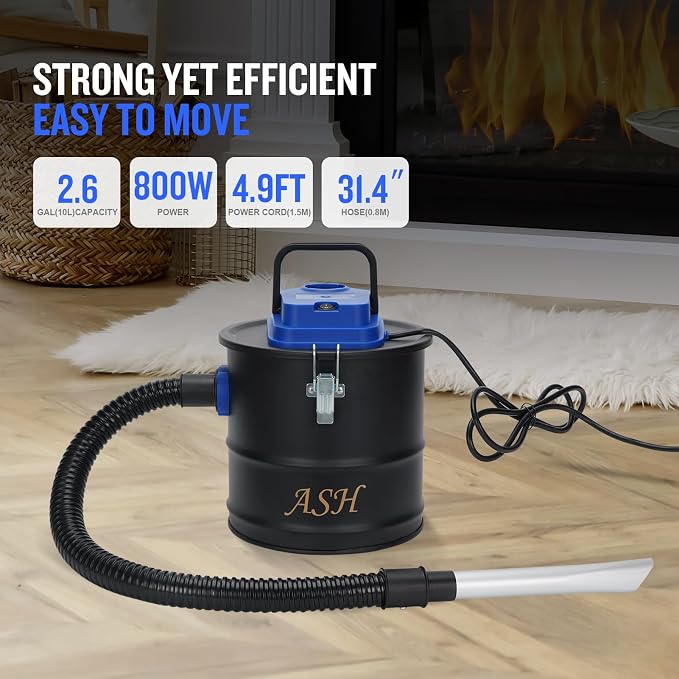 Ash Vacuum Cleaner -2.6 Gallon Fireplace Ash Vac - Image 2