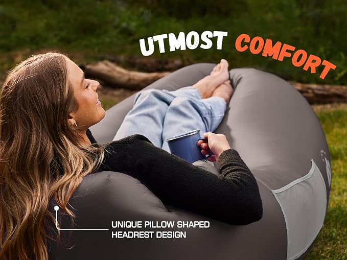 WEKAPO Inflatable Sun Lounger, Air Sofa, Waterproof and Leak-Proof, Picnics and - Image 6