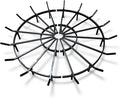 SteelFreak Heavy Duty Wagon Wheel Firewood Grate by SteelFreak