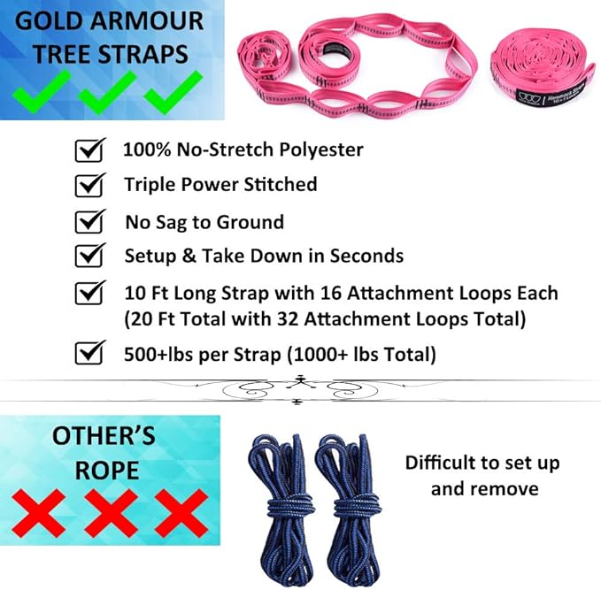 Hammock, Extra Large Double Camping Hammock in Fuchsia and Pink