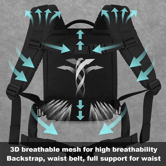 PETAC GEAR Upgraded Weighted Backpack Rucking Backpack - Image 4