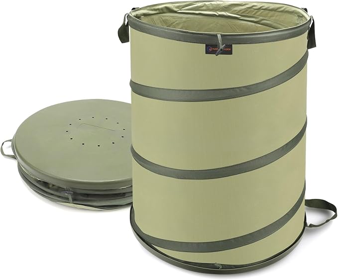 YUDI & GARDEN 45 Gallon Hard Bottom Collapsible Garden Bag, Collapsible Trash by YUDIGARDEN