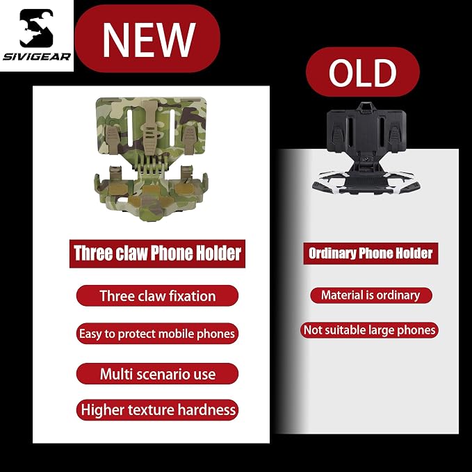 Tactical Phone Holder Available in Full Size Plate Carrier Phone Mount Adjust - Image 4
