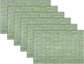 PIGCHCY Countryside Placemats Set of 6 Woven Heat Resistant Placemats Washable by PIGCHCY
