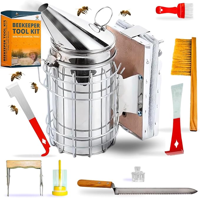 SunVara Bee Keeping Starter Kit Beekeeping Supplies, Bee Keeping Supplies-All by SunVara
