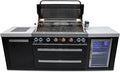 Mont Alpi MAi805-BSSFC 44-inch 6-Burner 115000 BTU Black Stainless Steel Gas by MontAlpi