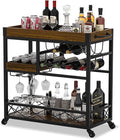 Bar Cart Industrial Mobile Kitchen Serving Carts by Ohsuaniy