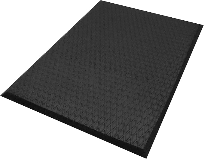 Hudson Exchange MaxCush Anti-Fatigue Comfort Industrial Ergonomic Mat Black by HudsonExchange